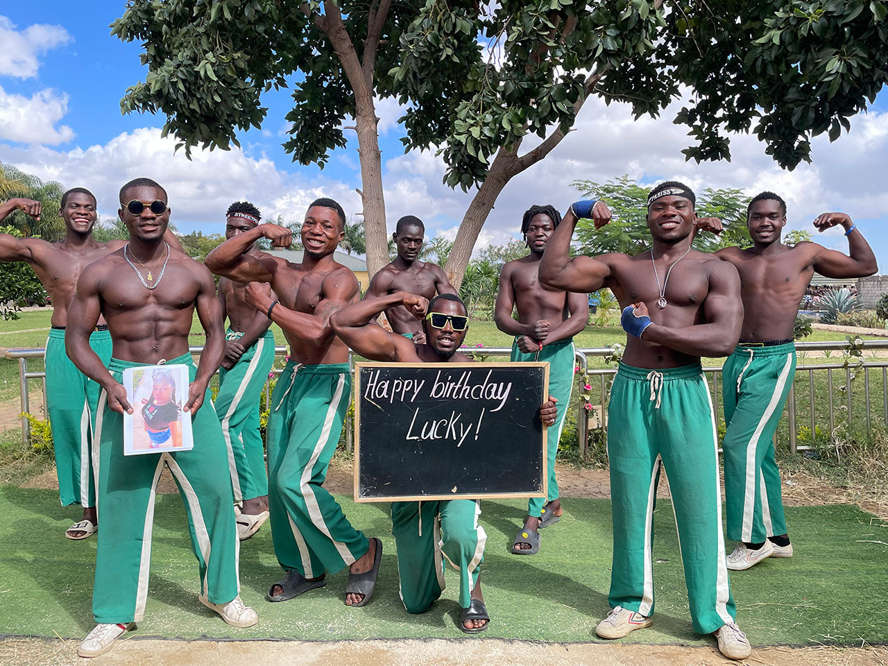 African Fitness Squad - Green pants