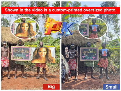 African Hunter Band: Custom-printed oversized photo